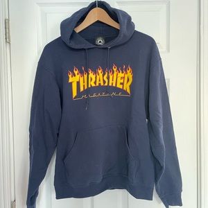 Navy Thrasher Hoodie